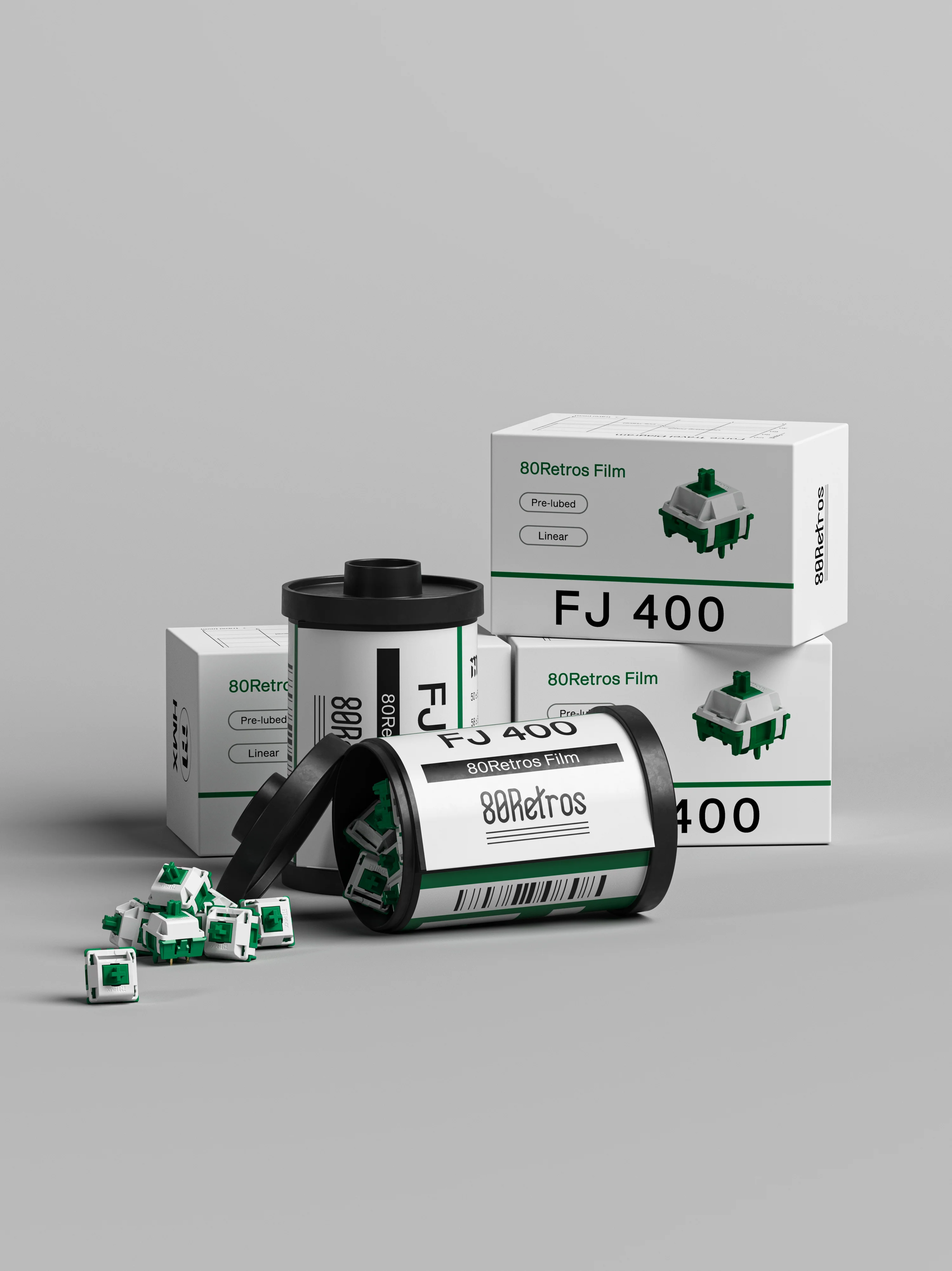 [In-stock] 80Retros X HMX Film Switch, Lubed Linear (MX Red), 35pcs/pack - Image 4