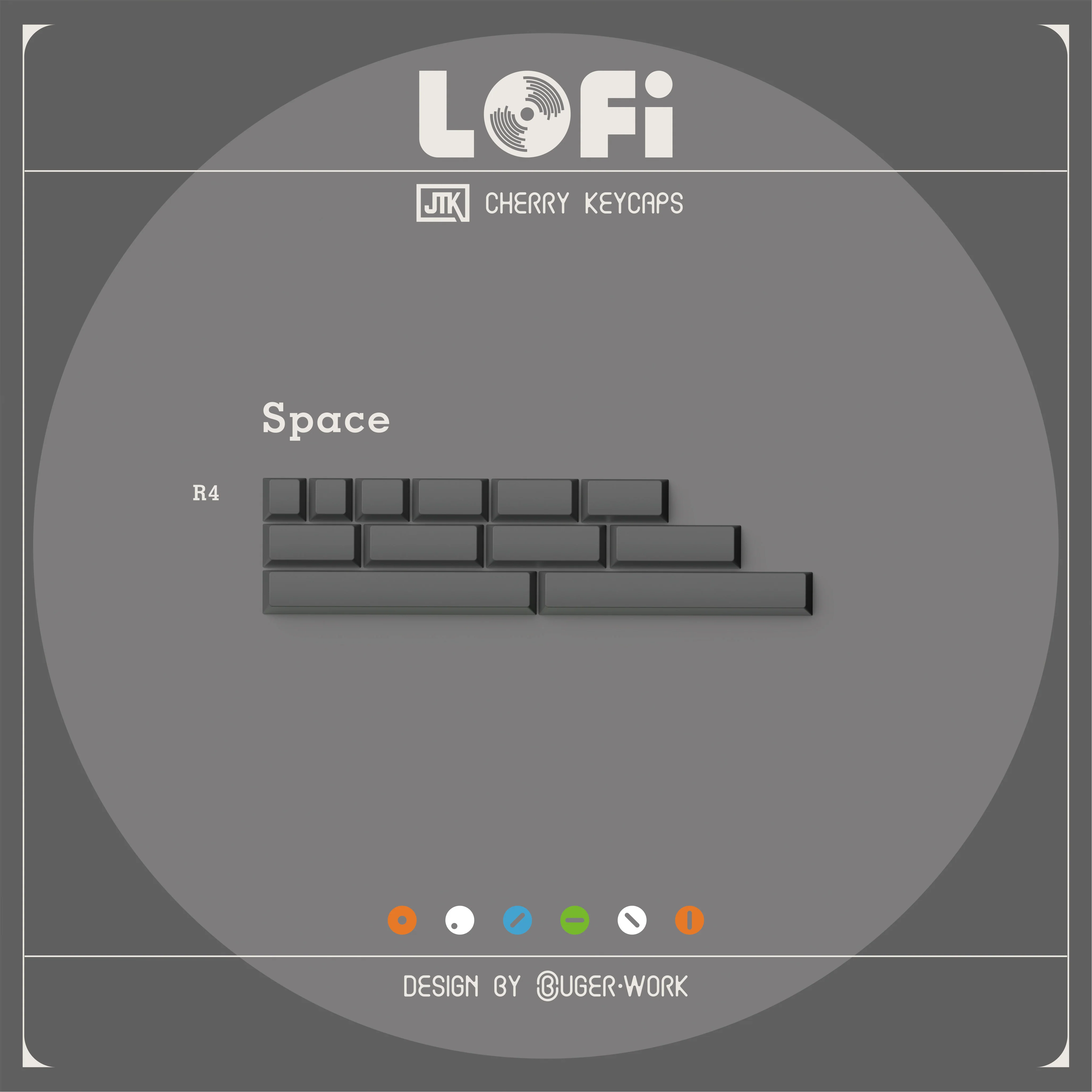 [In-stock] JTK LOFI Cherry Profile Doubleshot ABS Keycap Set - Image 17