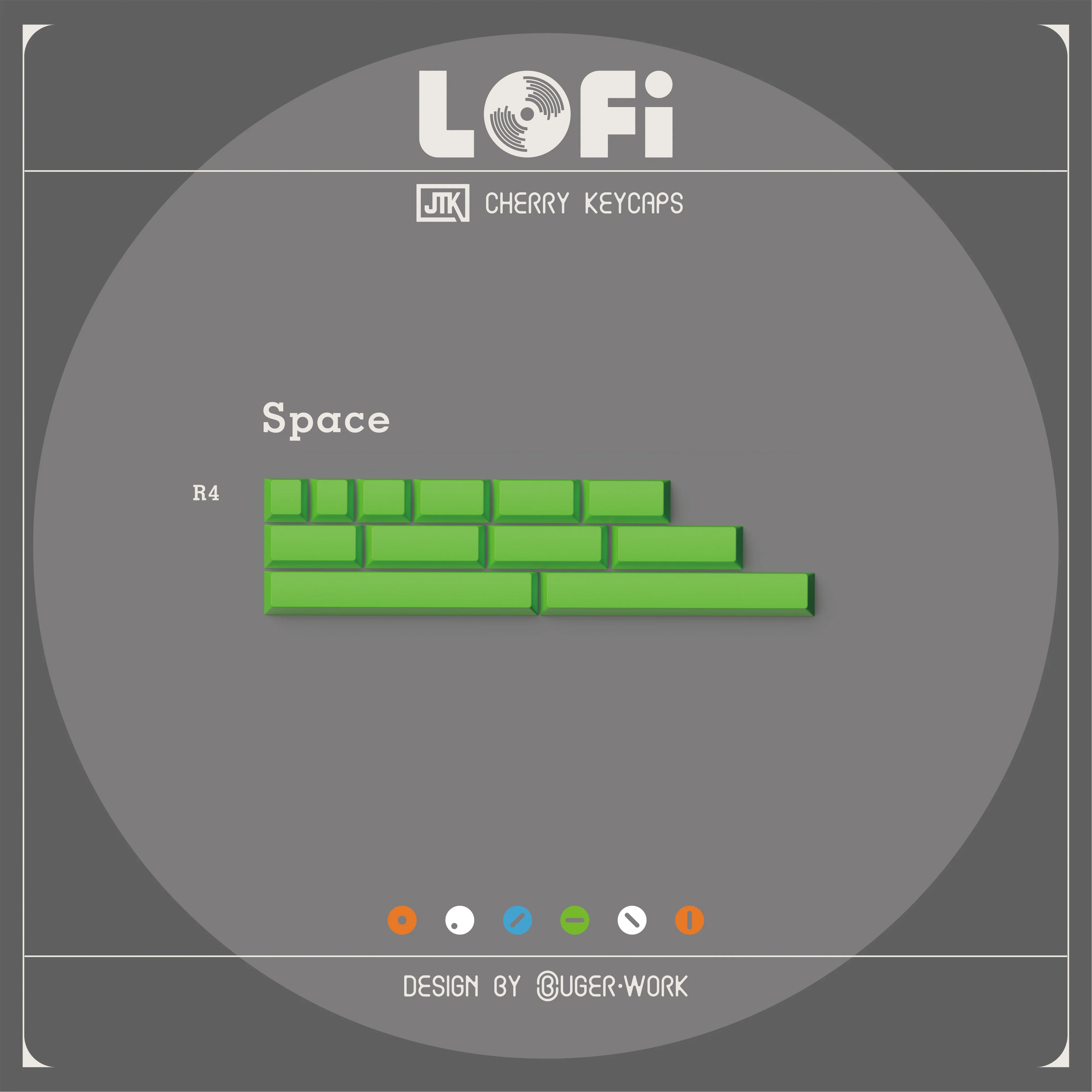 [In-stock] JTK LOFI Cherry Profile Doubleshot ABS Keycap Set - Image 18