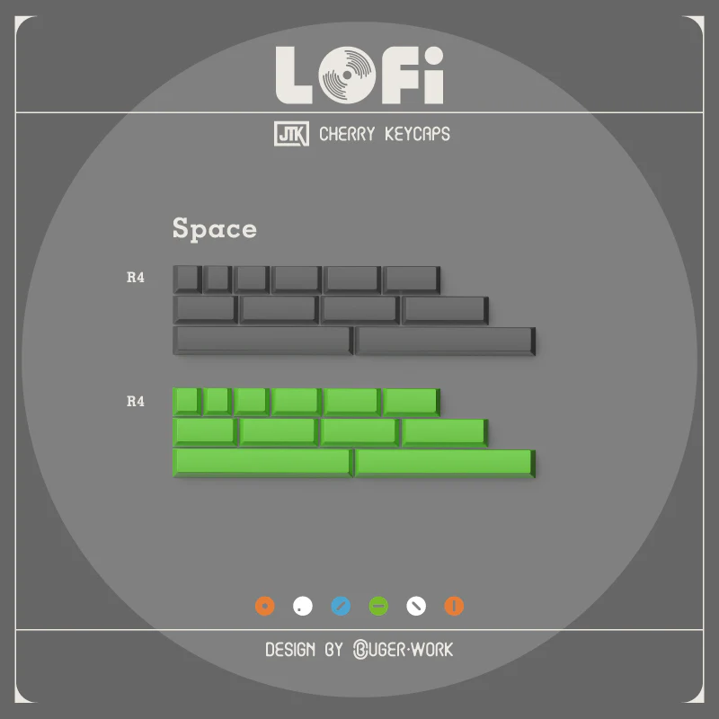[In-stock] JTK LOFI Cherry Profile Doubleshot ABS Keycap Set - Image 6